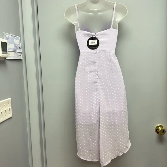 NEW White Fox MANY ROLES Midi Dress -Lilac Size Small - Picture 5 of 14